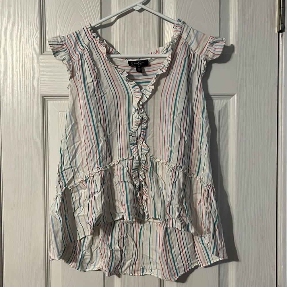 Striped Sleeveless Shirt